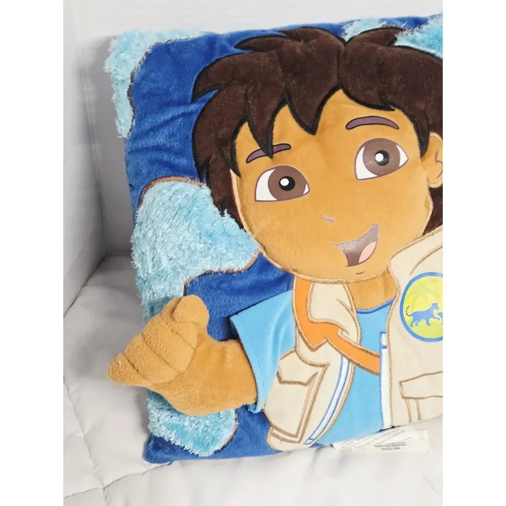 Go Diego Go! 2007 Nick Jr. Plush 3D Pillow Stuffed Dora Vtg Retired Discontinue
